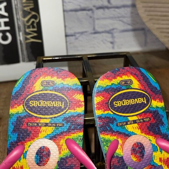 NEW Havaianas Slim Carnaval Flip Flops multicolor - Picture 4 of 7